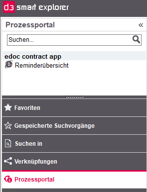 d.3 smart explorer-Prozessportal mit Reminderübersicht