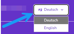 Sprachauswahl im edoc Docs Center