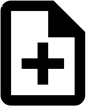 Zeigt das Symbol zum Erstellen eines Deckblatts an.